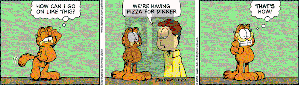 Garfield on Tuesday January 29, 2013 Comic Strip