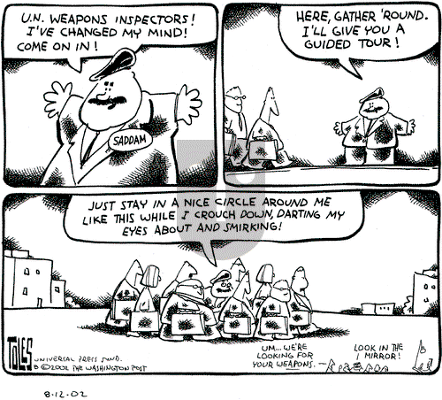 Tom Toles on Monday August 12, 2002 Comic Strip