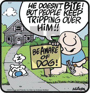 Ziggy on Monday July 7, 2025 Comic Strip