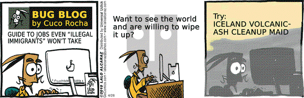 La Cucaracha on Wednesday April 28, 2010 Comic Strip