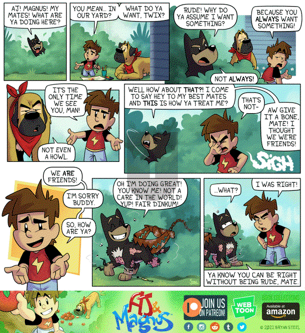 AJ and Magnus on Monday May 2, 2022 Comic Strip