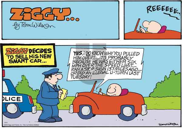Ziggy on Sunday March 15, 2020 Comic Strip