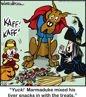 Marmaduke on Wednesday November 2, 2016 Comic Strip