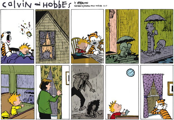 Calvin and Hobbes on Sunday October 3, 1993 Comic Strip