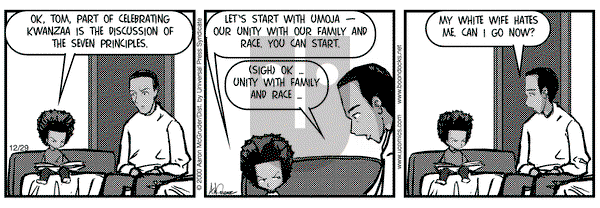 The Boondocks on Friday December 29, 2000 Comic Strip