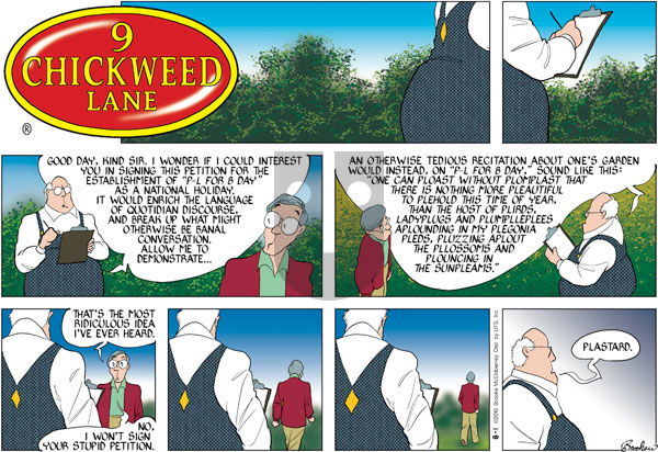 9 Chickweed Lane on Sunday August 1, 2010 Comic Strip