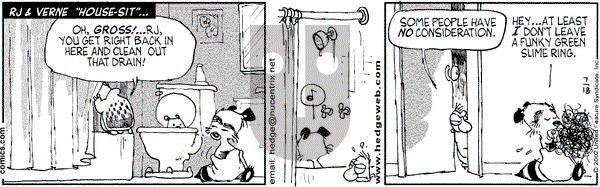 Over the Hedge on Friday August 9, 2002 Comic Strip