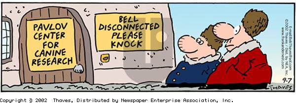 Frank and Ernest - Saturday September 7, 2002 Comic Strip