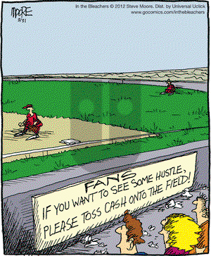 In the Bleachers on Saturday March 31, 2012 Comic Strip