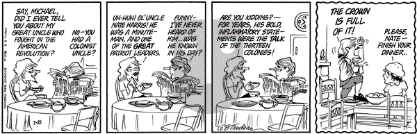 Doonesbury on Monday July 21, 1975 Comic Strip