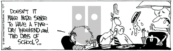 The Buckets on Monday May 24, 1999 Comic Strip