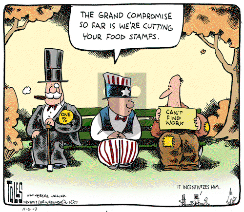 Tom Toles on Wednesday November 6, 2013 Comic Strip
