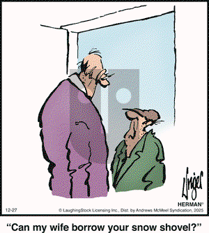 Herman on Saturday December 27, 2025 Comic Strip