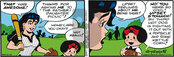 Nancy on Saturday April 12, 2014 Comic Strip