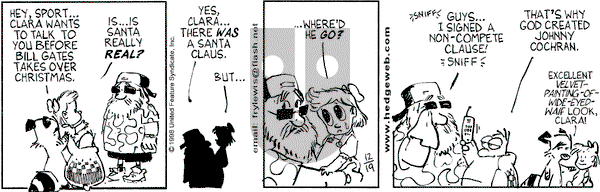Over the Hedge on Saturday December 19, 1998 Comic Strip