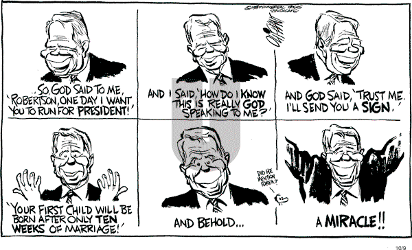 Pat Oliphant - Friday October 9, 1987 Comic Strip