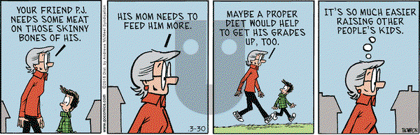 Grand Avenue on Friday March 30, 2018 Comic Strip
