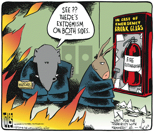 Tom Toles on Monday November 5, 2018 Comic Strip