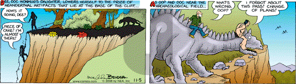 Alley Oop on Sunday November 16, 2008 Comic Strip