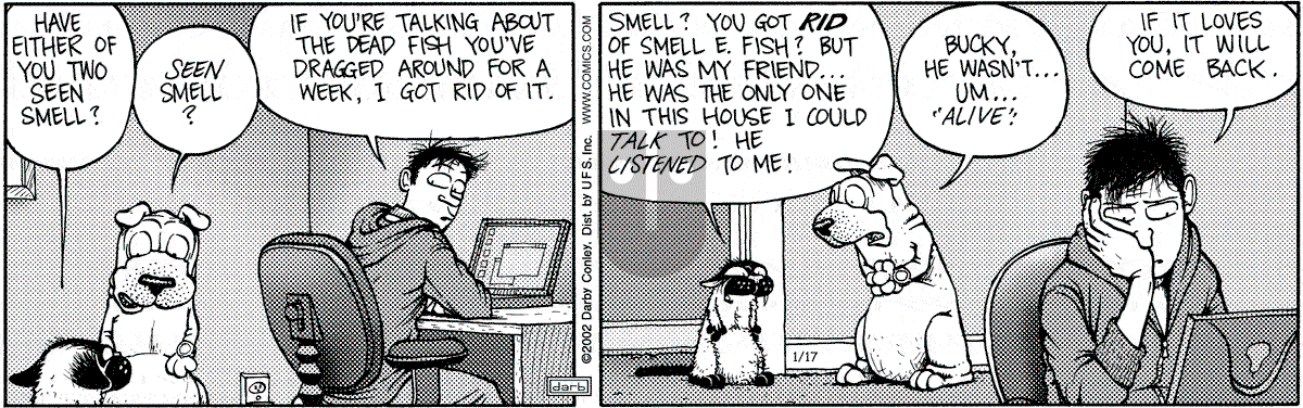 Get Fuzzy - Thursday January 17, 2002 Comic Strip