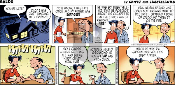 Baldo on Sunday February 19, 2012 Comic Strip