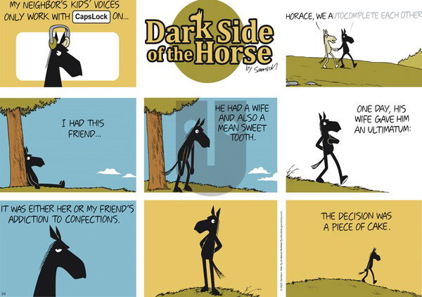 Dark Side of the Horse on Sunday March 9, 2025 Comic Strip