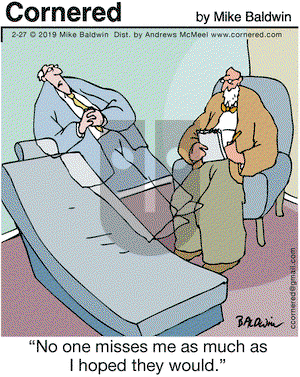 Cornered on Wednesday February 27, 2019 Comic Strip