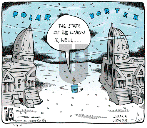 Tom Toles on Tuesday January 28, 2014 Comic Strip