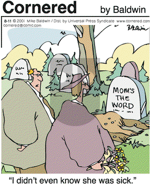 Cornered on Saturday August 11, 2001 Comic Strip
