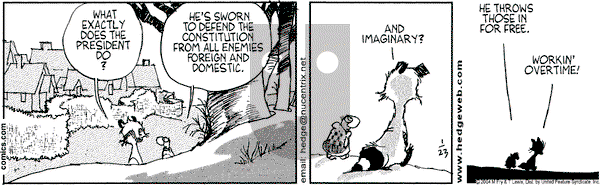 Over the Hedge on Friday January 23, 2004 Comic Strip
