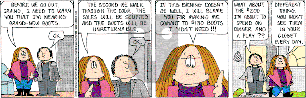 Cathy Classics - Friday February 28, 2003 Comic Strip
