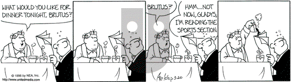 The Born Loser on Wednesday March 20, 1996 Comic Strip