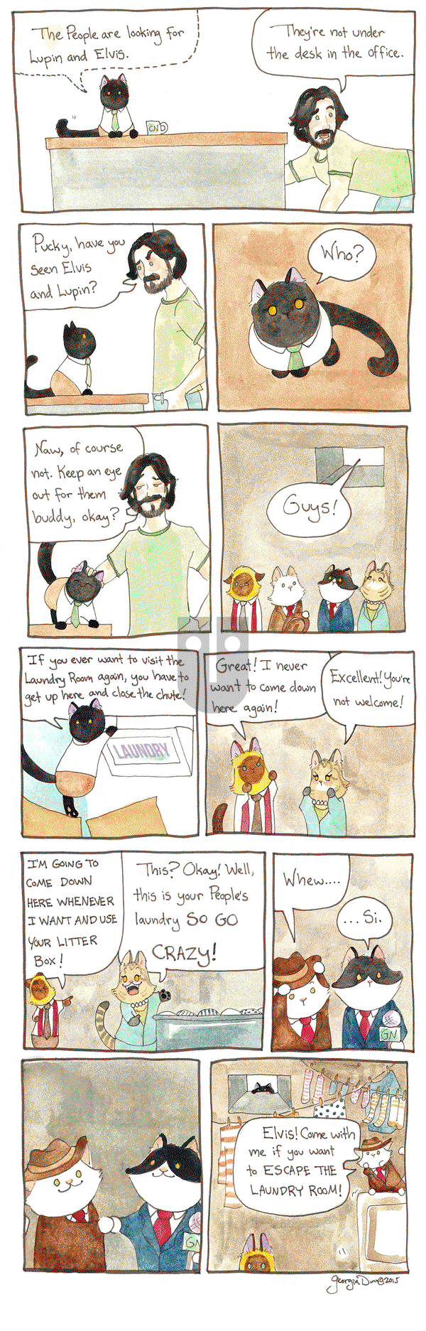 Breaking Cat News on Thursday September 3, 2015 Comic Strip