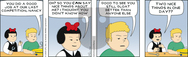 Nancy on Monday March 23, 2020 Comic Strip