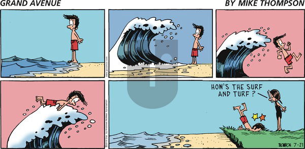 Grand Avenue on Sunday July 21, 2019 Comic Strip