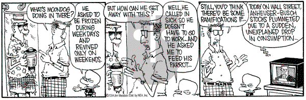 Monty on Tuesday July 13, 2004 Comic Strip