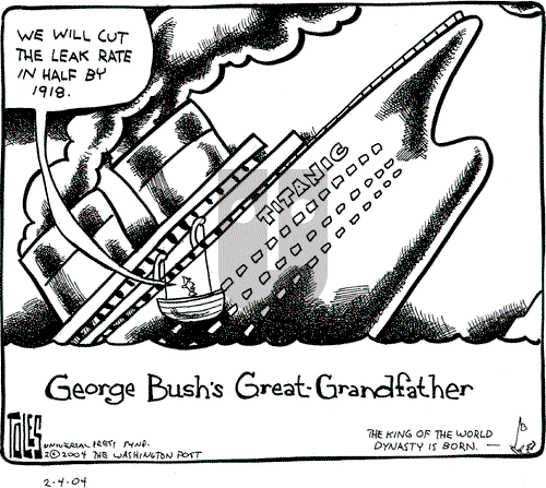 Tom Toles on Wednesday February 4, 2004 Comic Strip