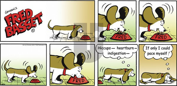 Fred Basset on Sunday February 7, 2016 Comic Strip