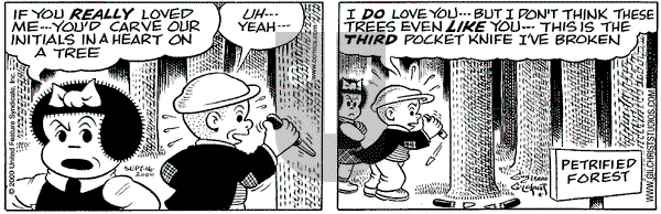 Nancy on Saturday September 16, 2000 Comic Strip