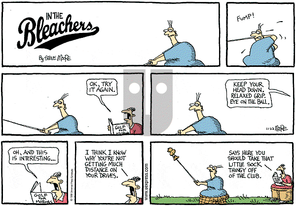 In the Bleachers on Friday January 1, 1999 Comic Strip