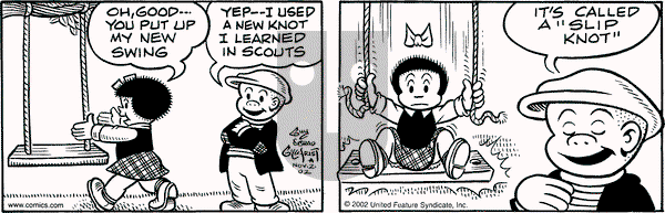 Nancy on Saturday November 2, 2002 Comic Strip