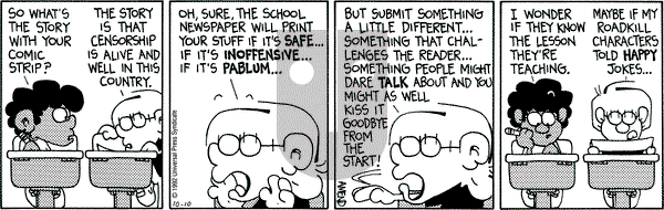 FoxTrot on Saturday October 10, 1992 Comic Strip