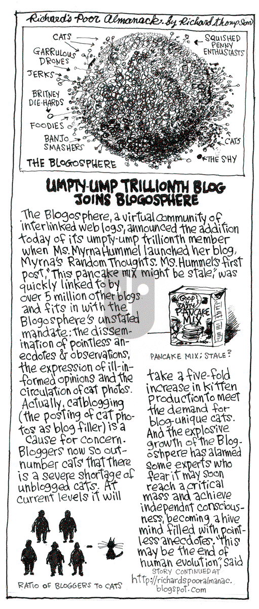 Richard's Poor Almanac on Wednesday February 25, 2015 Comic Strip