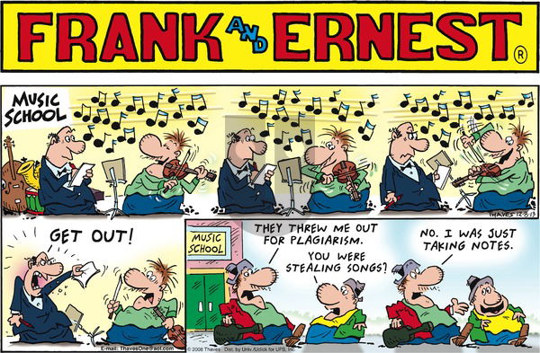 Frank and Ernest on Sunday December 8, 2013 Comic Strip