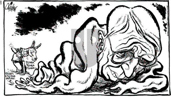 Pat Oliphant - Friday February 21, 1992 Comic Strip