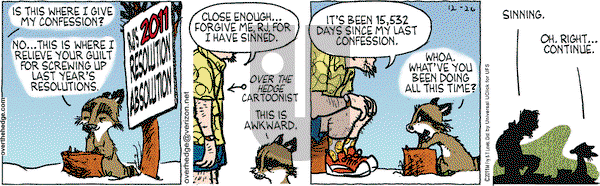 Over the Hedge on Monday December 26, 2011 Comic Strip