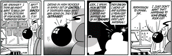 Doonesbury on Tuesday February 28, 1995 Comic Strip