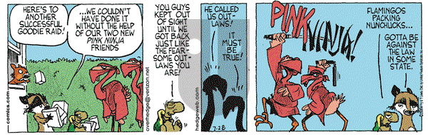 Over the Hedge on Friday July 28, 2006 Comic Strip