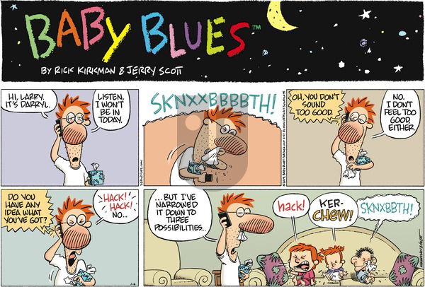 Baby Blues - Sunday January 6, 2019 Comic Strip