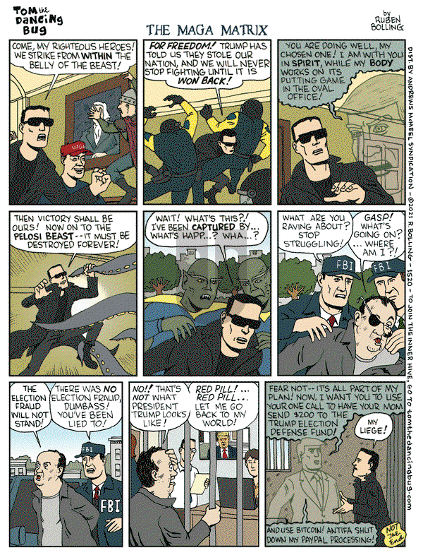 Tom the Dancing Bug on Friday January 15, 2021 Comic Strip